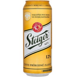 Пиво "Steiger" 12% Svetly, in can, 0.5 л