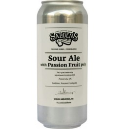 Пиво "Salden's" Sour Ale with Passion Fruit pulp, in can, 0.5 л