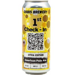 Пиво Chibis, "1st Check-In" Citra Edition, in can, 0.5 л