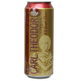 Пиво "Carl Theodor" Hefeweissbier Hell, in can, 0.5 л