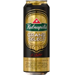 Пиво "Калнапилис" Гранд Селект, в жестяной банке, 568 мл