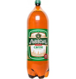 Пиво "Lvivske" Svitle, PET, 2.5 л