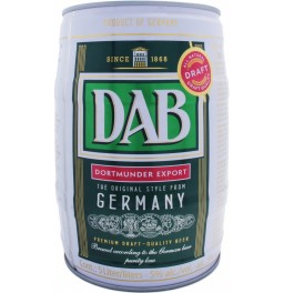 Пиво "DAB" Dortmunder Export, mini keg, 5 л