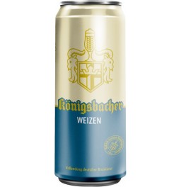 Пиво "Konigsbacher" Weizen, in can, 0.5 л