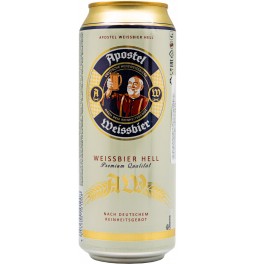 Пиво "Apostel" Premium Weissbier, in can, 0.5 л