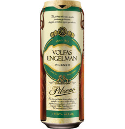 Пиво Volfas Engelman, Pilzeno, in can, 568 мл