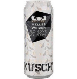 Пиво "Kuschter" Helles Weizen, in can, 0.5 л