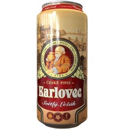 Пиво "Karlovec" Svetly Lezak, in can, 0.5 л