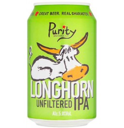 Пиво Purity, "Longhorn" IPA, in can, 0.33 л