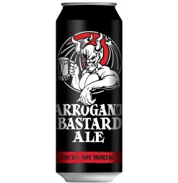 Пиво Stone, "Arrogant Bastard" Bourbon Barrel Aged, in can, 0.5 л