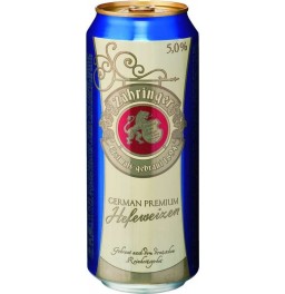Пиво "Zahringer" Hefeweizen, in can, 0.5 л