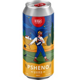 Пиво New Riga's Brewery, "Varka" Psheno, in can, 0.45 л