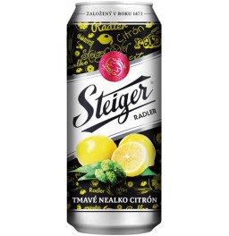 Пиво "Steiger" Radler Tmavy Citron, Nealko, 0.5 л