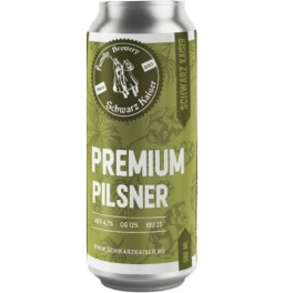 Пиво Schwarz Kaiser, Premium Pilsner, in can, 0.5 л