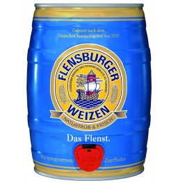 Пиво Flensburger, Weizen, mini keg, 5 л