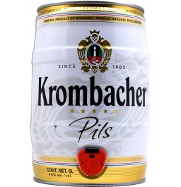 Пиво Krombacher, Pils, mini keg, 5 л