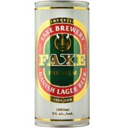 Пиво "Faxe" Premium, in can, 1 л