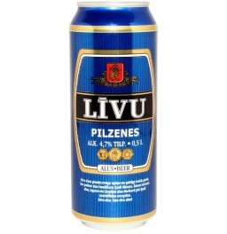 Пиво "Livu" Pilzenes, in can, 0.5 л