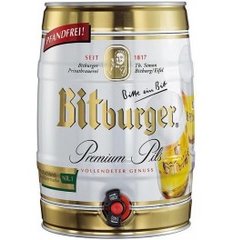 Пиво "Bitburger" Premium Pils, mini keg, 5 л