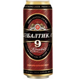 Пиво Балтика №9 Крепкое, в банке, 0.45 л