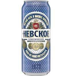 Пиво Балтика, "Невское" Классическое, в банке, 0.5 л