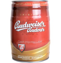 Пиво "Budweiser Budvar" Svetly Lezak, mini keg, 5 л