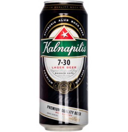 Пиво "Калнапилис" 7.30, в жестяной банке, 0.5 л