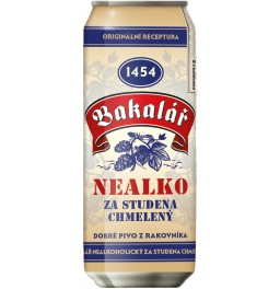 Пиво "Bakalar" Nealko Za Studena Chmeleny, in can, 0.5 л