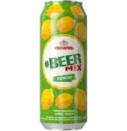 Пиво "БирМикс" Лимон, в жестяной банке, 0.5 л