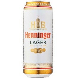 Пиво "Henninger" Premium Lager, in can, 0.5 л