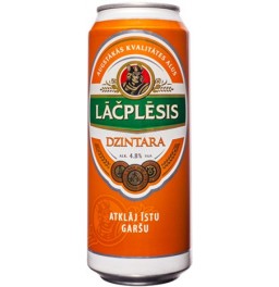 Пиво "Lacplesis" Dzintara, in can, 568 мл