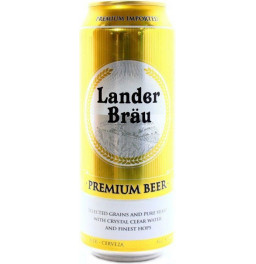 Пиво "Lander Brau" Premium Pilsner, in can, 0.5 л
