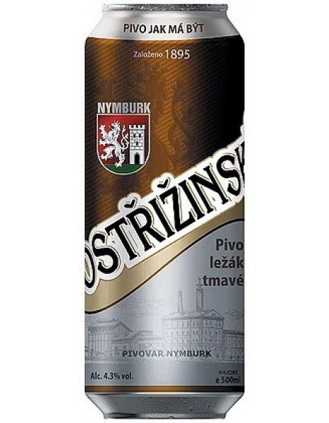 Пиво Nymburk, "Postrizinske" Tmavy Lezak, in can, 0.5 л