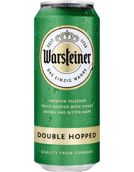 Пиво "Warsteiner" Double Hopped, in can, 0.5 л
