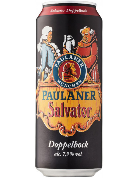 Пиво Paulaner, "Salvator", in can, 0.5 л