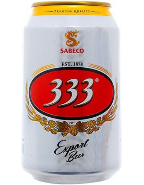Пиво Sabeco, "333" Export, in can, 0.33 л