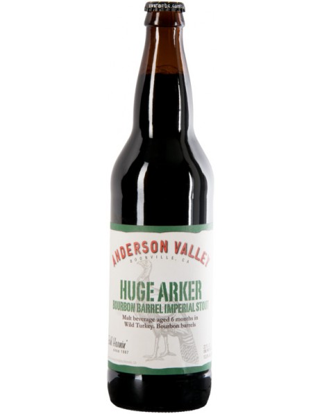 Пиво Anderson Valley, "Huge Arker" Bourbon Barrel Imperial Stout, 0.65 л