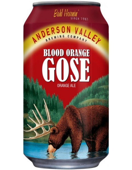 Пиво Anderson Valley, Blood Orange Gose, in can, 355 мл
