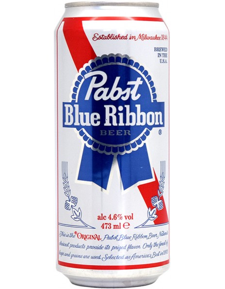 Пиво "Pabst Blue Ribbon", in can, 473 мл