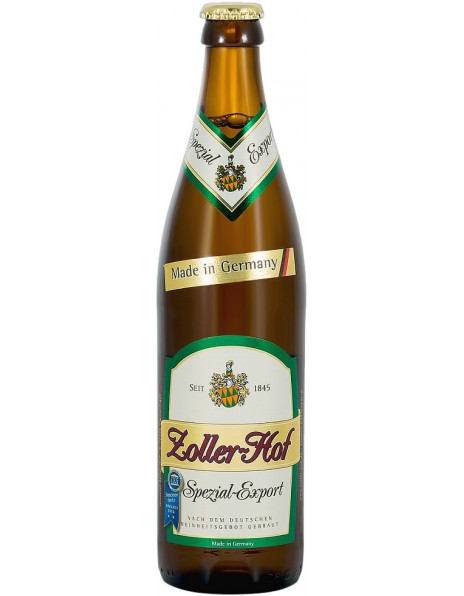 Пиво Zoller-Hof, Spezial-Export, 0.5 л