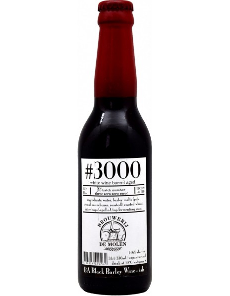 Пиво De Molen, #3000 White Wine BA, 0.33 л