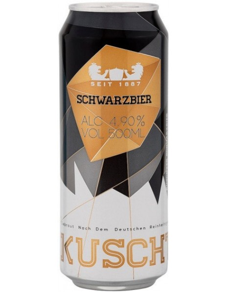 Пиво "Kuschter" Schwarzbier, in can, 0.5 л