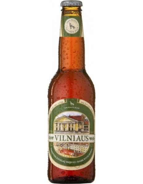 Пиво "Vilniaus" Dark with Herbs, 0.33 л