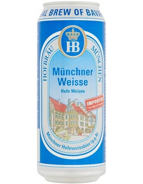 Пиво "Hofbrau" Munchner Weisse, in can, 0.5 л