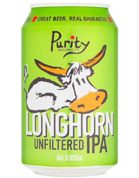 Пиво Purity, "Longhorn" IPA, in can, 0.33 л
