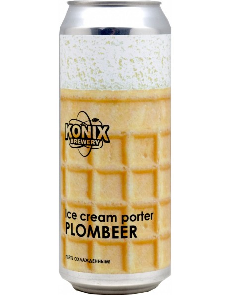 Пиво Konix Brewery, "Ice Cream Porter Plombeer", in can, 0.5 л