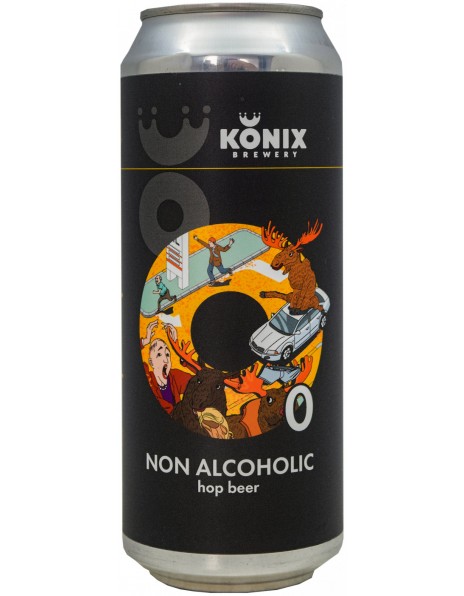 Пиво Konix Brewery, "Moose, Just Moose" Non Alcoholic, in can, 0.45 л
