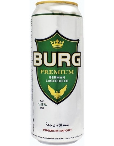 Пиво "Burg" Premium, in can, 0.5 л