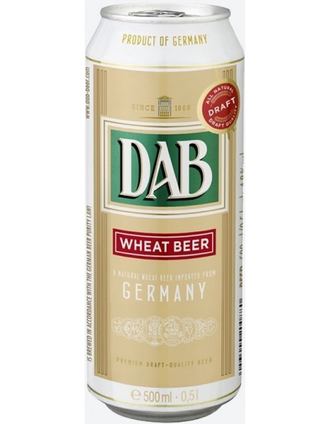 Пиво "DAB" Wheat Beer, in can, 0.5 л