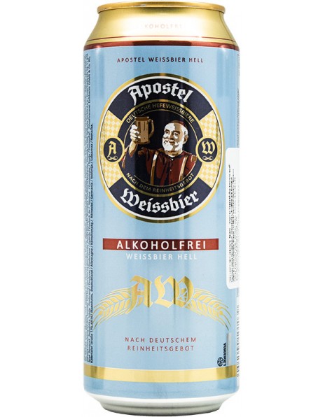 Пиво "Apostel" Weissbier Alkoholfrei, in can, 0.5 л